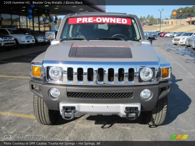 Boulder Gray Metallic / Ebony Black 2008 Hummer H3