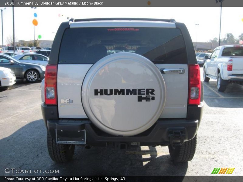 Boulder Gray Metallic / Ebony Black 2008 Hummer H3