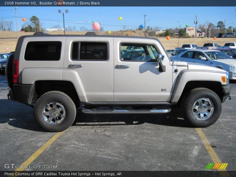 Boulder Gray Metallic / Ebony Black 2008 Hummer H3