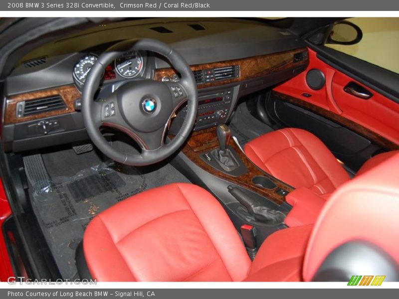 Crimson Red / Coral Red/Black 2008 BMW 3 Series 328i Convertible