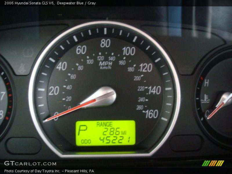 Deepwater Blue / Gray 2006 Hyundai Sonata GLS V6
