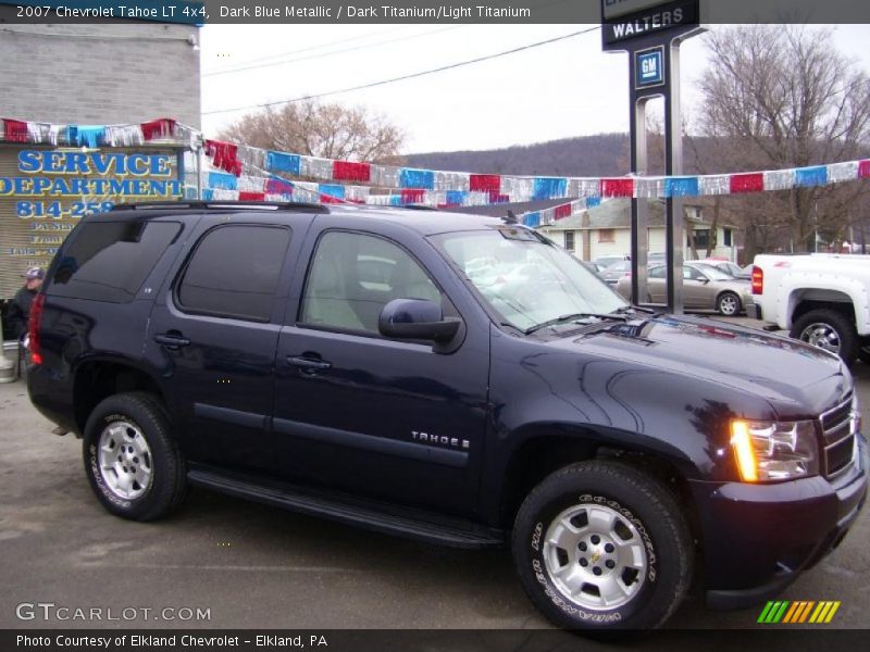 Dark Blue Metallic / Dark Titanium/Light Titanium 2007 Chevrolet Tahoe LT 4x4