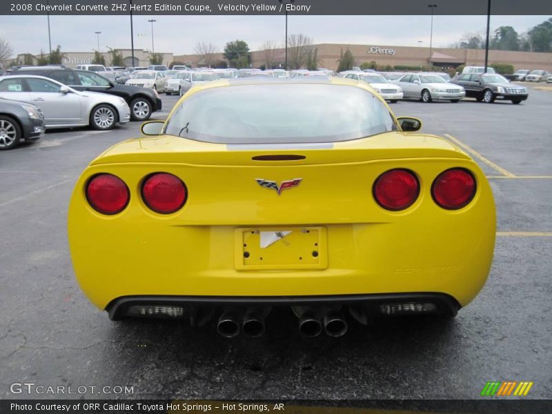 Velocity Yellow / Ebony 2008 Chevrolet Corvette ZHZ Hertz Edition Coupe