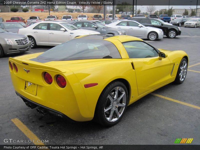 Velocity Yellow / Ebony 2008 Chevrolet Corvette ZHZ Hertz Edition Coupe