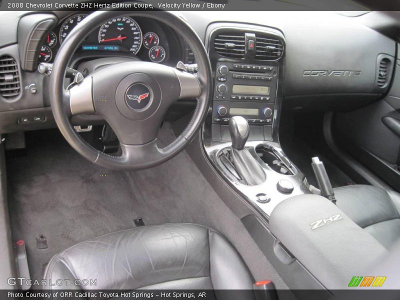  2008 Corvette ZHZ Hertz Edition Coupe Ebony Interior