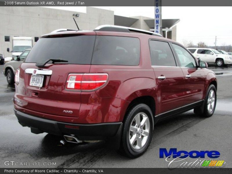 Red Jewel / Tan 2008 Saturn Outlook XR AWD