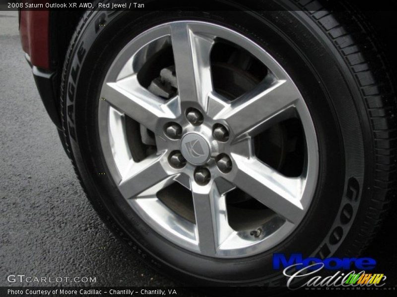 Red Jewel / Tan 2008 Saturn Outlook XR AWD
