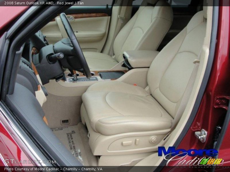Red Jewel / Tan 2008 Saturn Outlook XR AWD