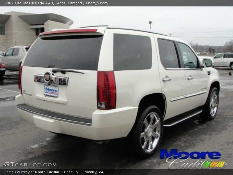 White Diamond / Ebony/Ebony 2007 Cadillac Escalade AWD