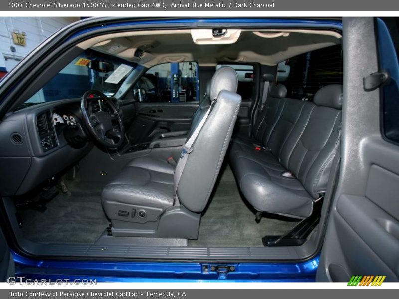 Arrival Blue Metallic / Dark Charcoal 2003 Chevrolet Silverado 1500 SS Extended Cab AWD