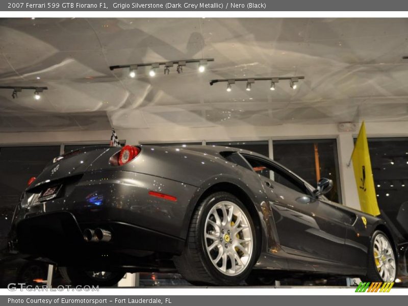 Grigio Silverstone (Dark Grey Metallic) / Nero (Black) 2007 Ferrari 599 GTB Fiorano F1