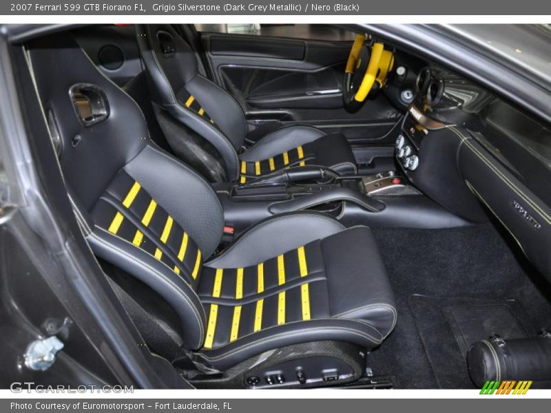 Grigio Silverstone (Dark Grey Metallic) / Nero (Black) 2007 Ferrari 599 GTB Fiorano F1