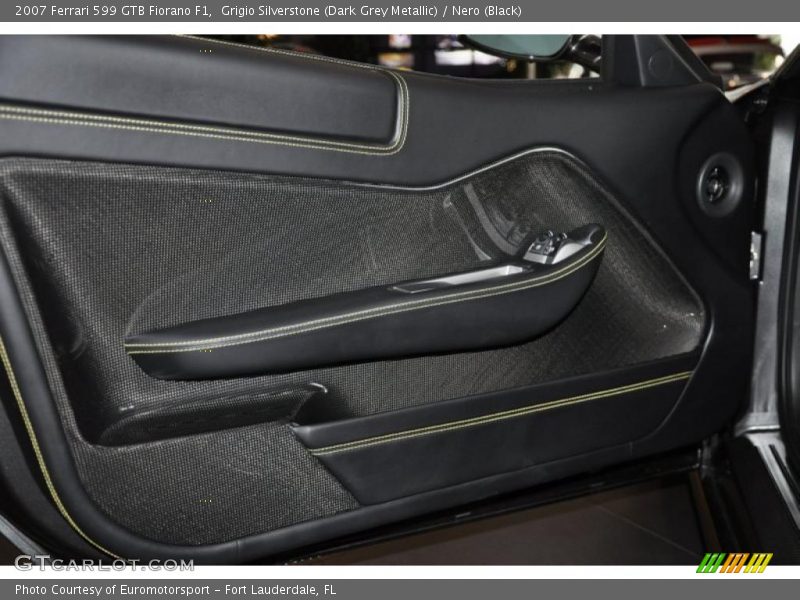 Grigio Silverstone (Dark Grey Metallic) / Nero (Black) 2007 Ferrari 599 GTB Fiorano F1