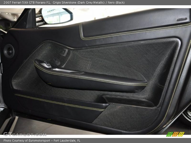 Grigio Silverstone (Dark Grey Metallic) / Nero (Black) 2007 Ferrari 599 GTB Fiorano F1