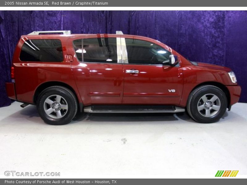 Red Brawn / Graphite/Titanium 2005 Nissan Armada SE