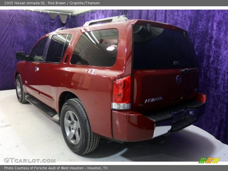 Red Brawn / Graphite/Titanium 2005 Nissan Armada SE