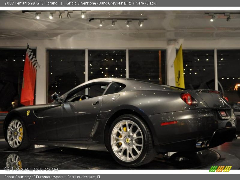 Grigio Silverstone (Dark Grey Metallic) / Nero (Black) 2007 Ferrari 599 GTB Fiorano F1