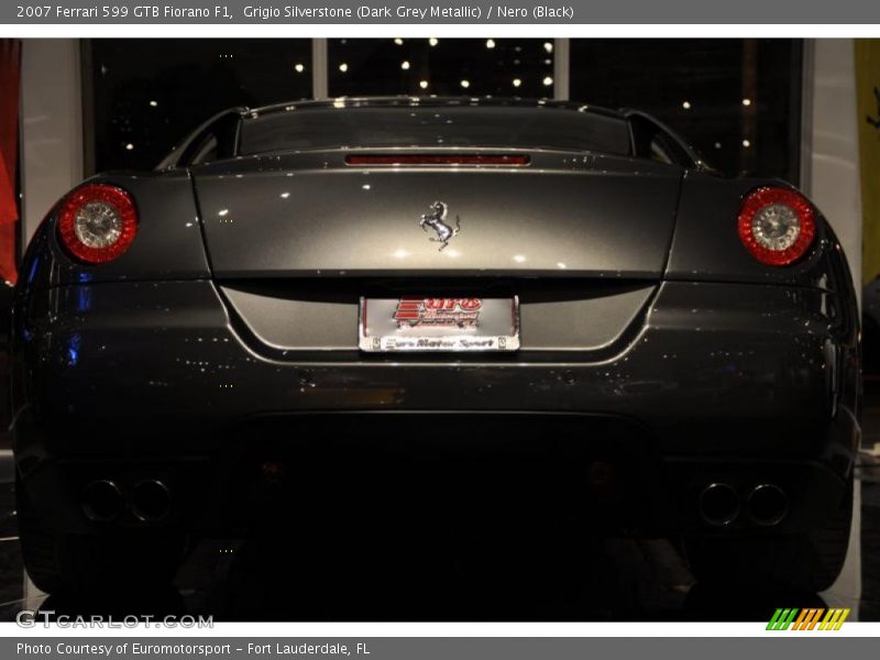 Grigio Silverstone (Dark Grey Metallic) / Nero (Black) 2007 Ferrari 599 GTB Fiorano F1