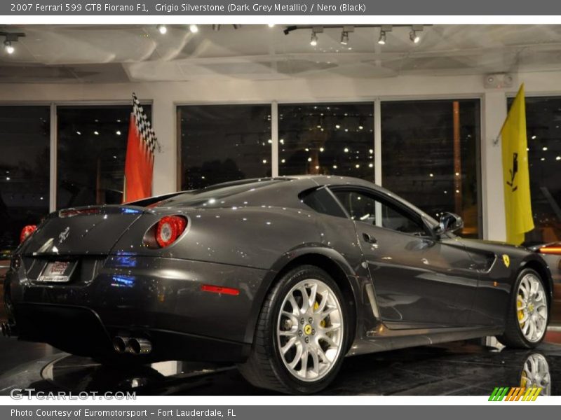 Grigio Silverstone (Dark Grey Metallic) / Nero (Black) 2007 Ferrari 599 GTB Fiorano F1