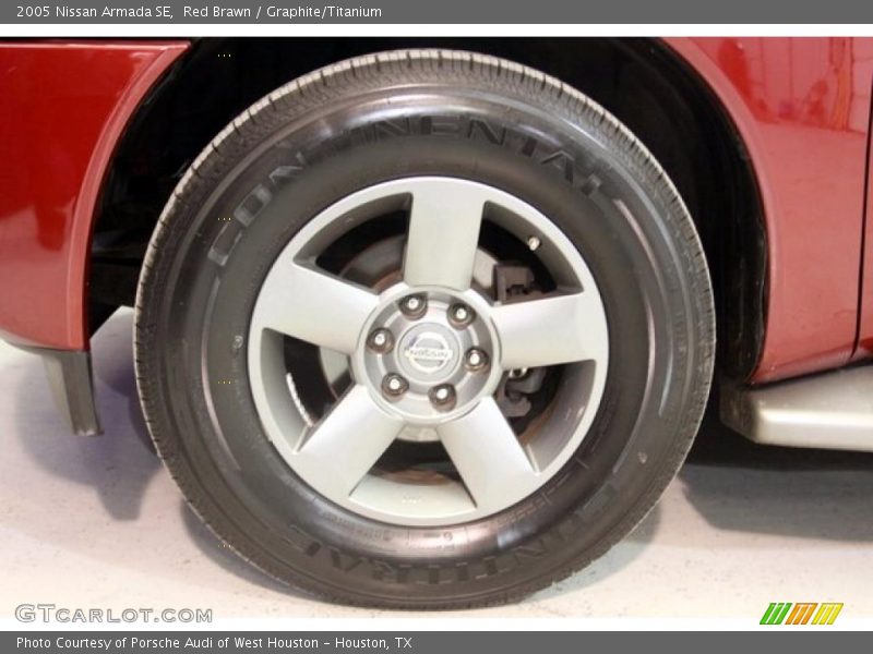 Red Brawn / Graphite/Titanium 2005 Nissan Armada SE