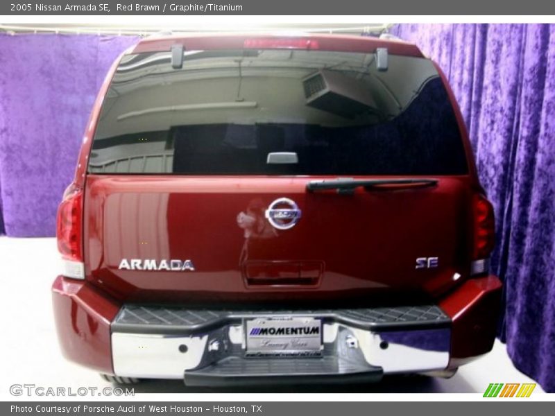 Red Brawn / Graphite/Titanium 2005 Nissan Armada SE