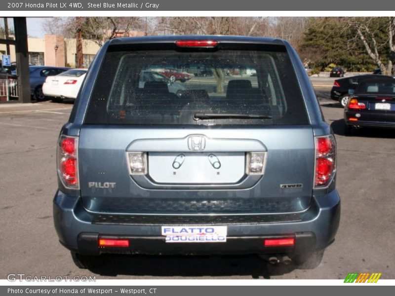 Steel Blue Metallic / Gray 2007 Honda Pilot LX 4WD