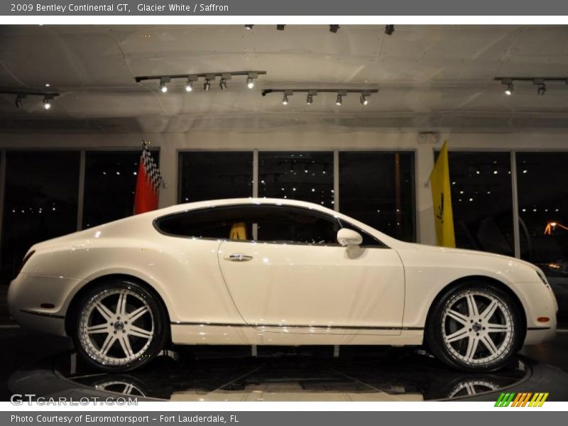 Glacier White / Saffron 2009 Bentley Continental GT