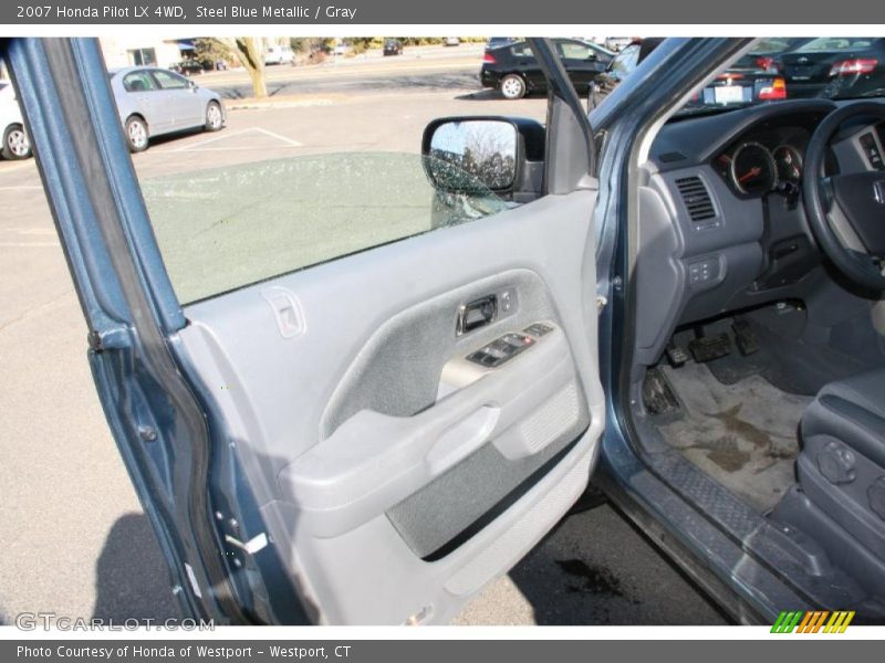 Steel Blue Metallic / Gray 2007 Honda Pilot LX 4WD