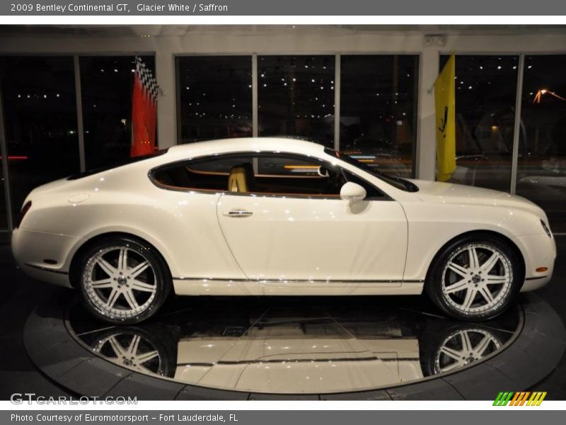 Glacier White / Saffron 2009 Bentley Continental GT