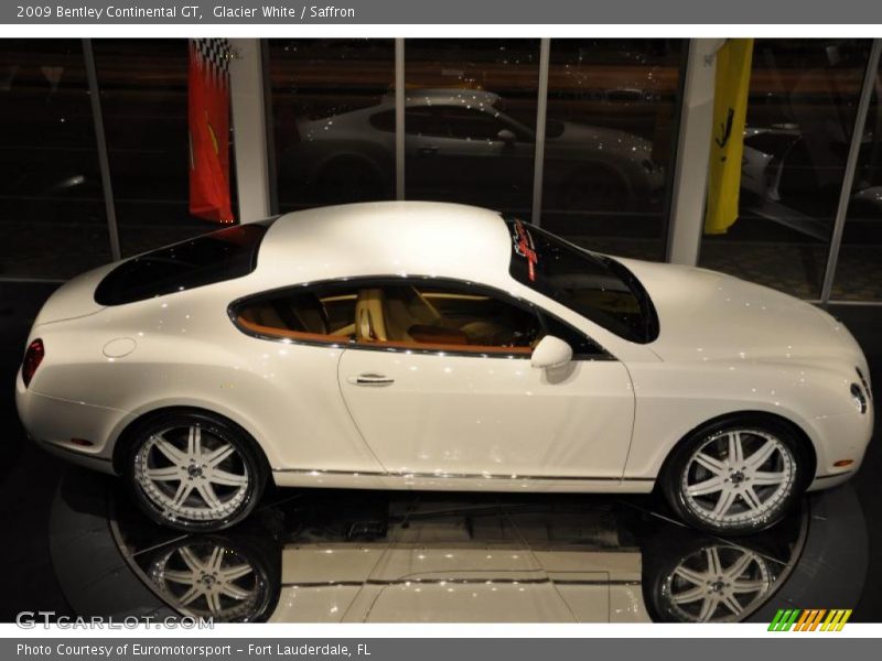 Glacier White / Saffron 2009 Bentley Continental GT