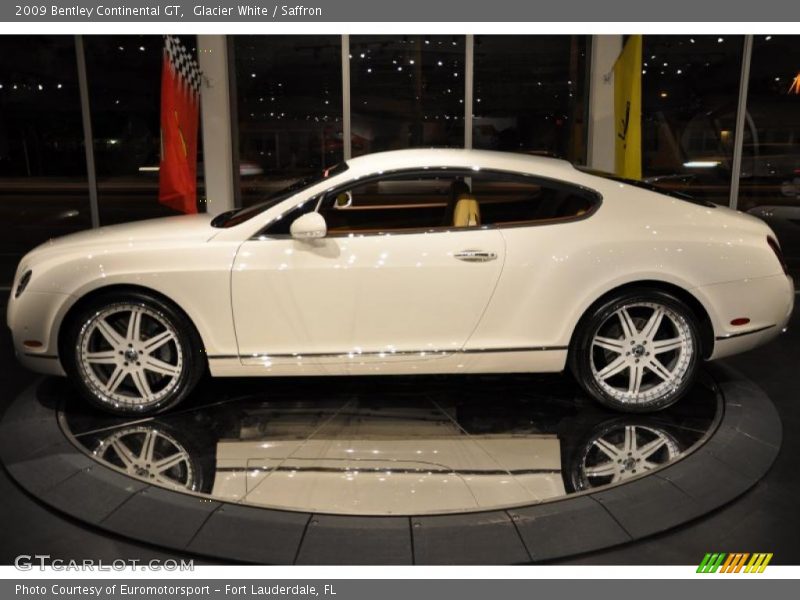 Glacier White / Saffron 2009 Bentley Continental GT