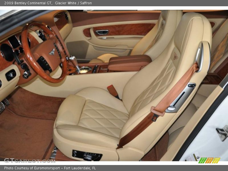 Glacier White / Saffron 2009 Bentley Continental GT