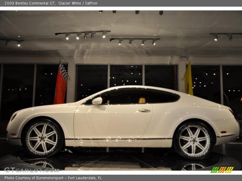 Glacier White / Saffron 2009 Bentley Continental GT