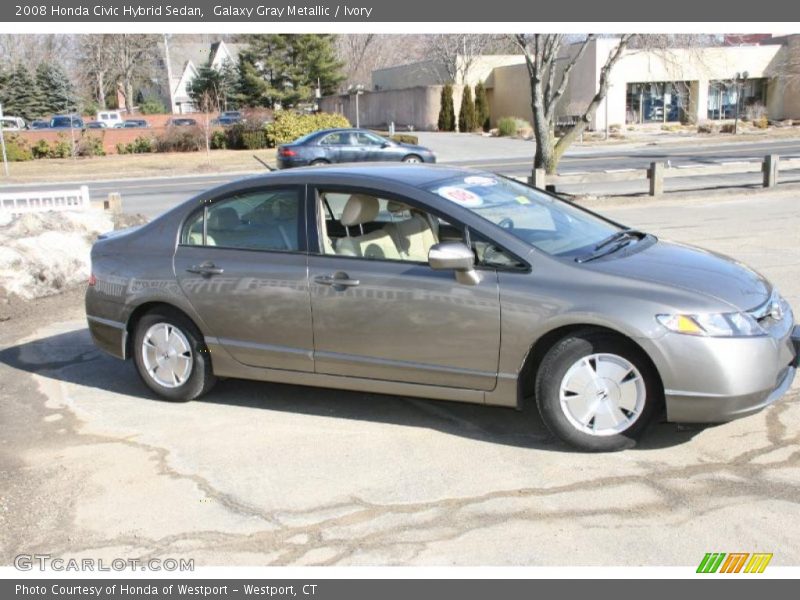 Galaxy Gray Metallic / Ivory 2008 Honda Civic Hybrid Sedan