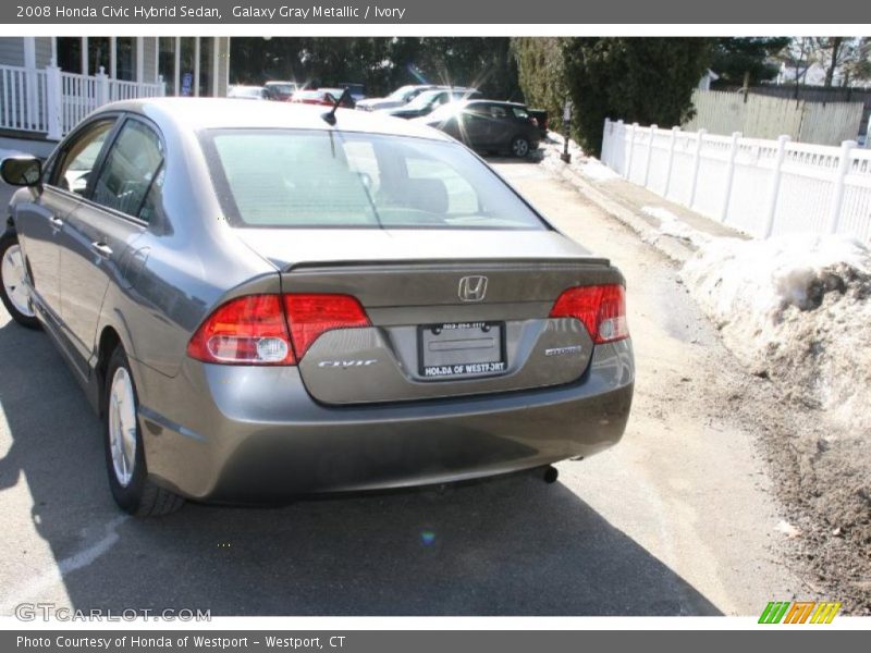 Galaxy Gray Metallic / Ivory 2008 Honda Civic Hybrid Sedan