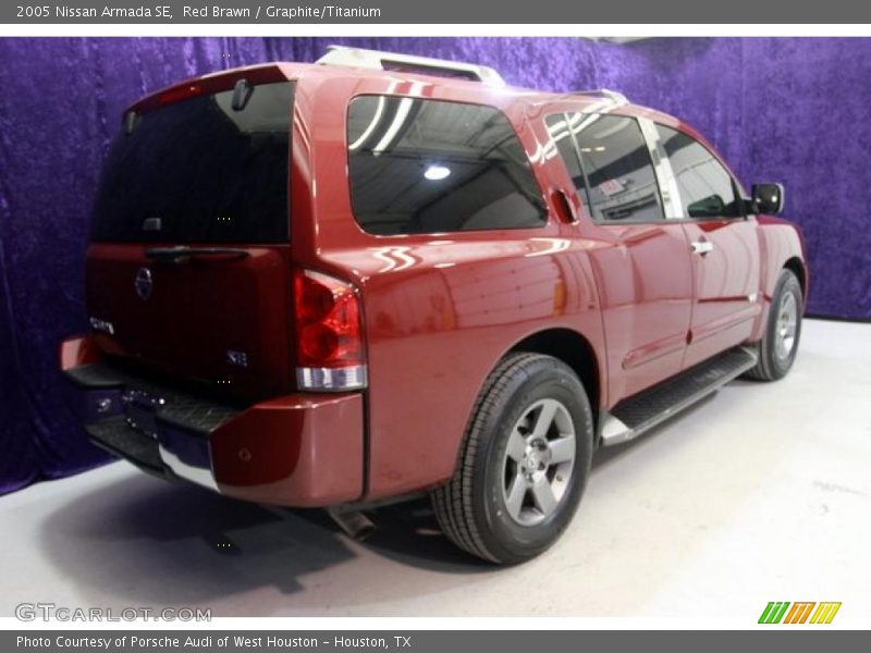 Red Brawn / Graphite/Titanium 2005 Nissan Armada SE