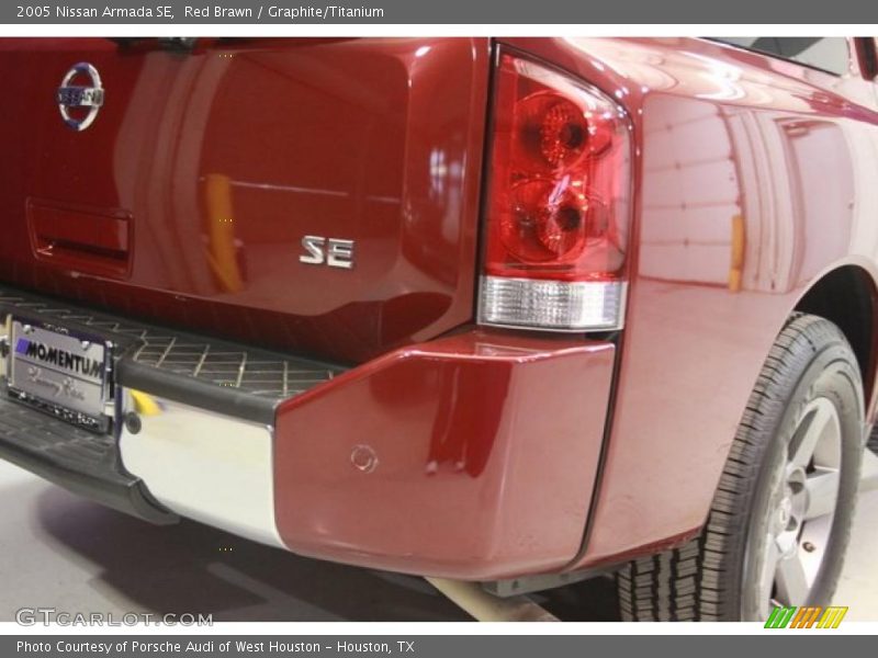 Red Brawn / Graphite/Titanium 2005 Nissan Armada SE