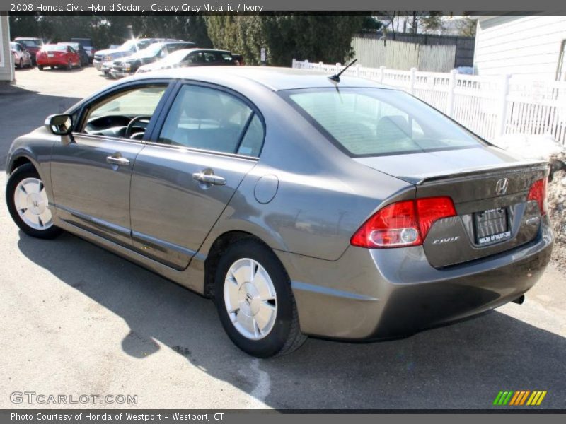 Galaxy Gray Metallic / Ivory 2008 Honda Civic Hybrid Sedan