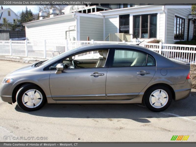 Galaxy Gray Metallic / Ivory 2008 Honda Civic Hybrid Sedan