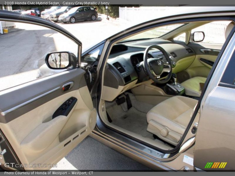 Galaxy Gray Metallic / Ivory 2008 Honda Civic Hybrid Sedan