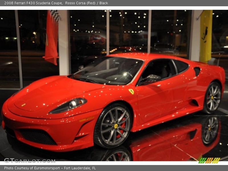 Rosso Corsa (Red) / Black 2008 Ferrari F430 Scuderia Coupe