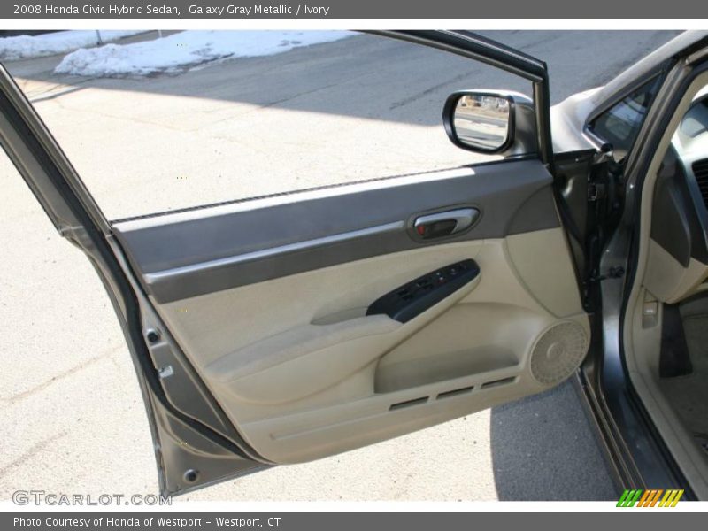 Galaxy Gray Metallic / Ivory 2008 Honda Civic Hybrid Sedan