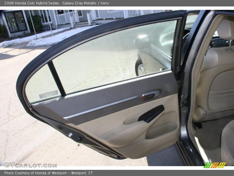 Galaxy Gray Metallic / Ivory 2008 Honda Civic Hybrid Sedan