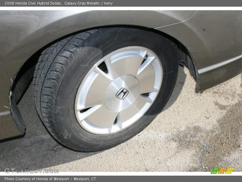 Galaxy Gray Metallic / Ivory 2008 Honda Civic Hybrid Sedan