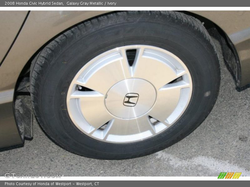 Galaxy Gray Metallic / Ivory 2008 Honda Civic Hybrid Sedan