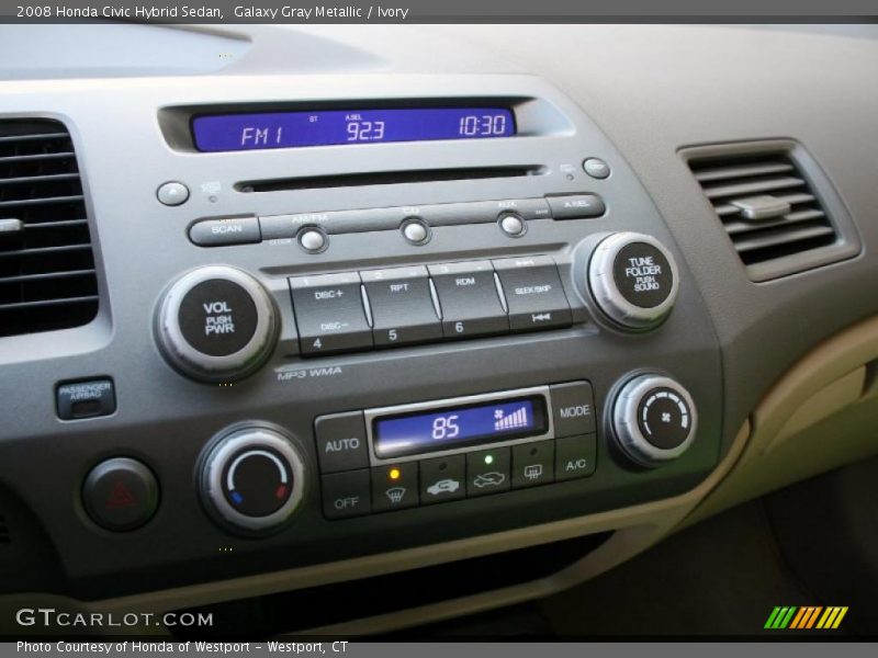 Galaxy Gray Metallic / Ivory 2008 Honda Civic Hybrid Sedan