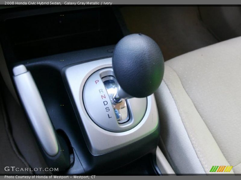 Galaxy Gray Metallic / Ivory 2008 Honda Civic Hybrid Sedan