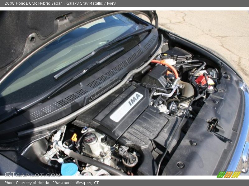 Galaxy Gray Metallic / Ivory 2008 Honda Civic Hybrid Sedan