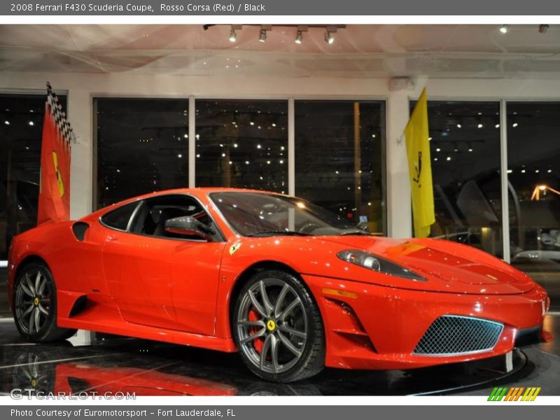 Rosso Corsa (Red) / Black 2008 Ferrari F430 Scuderia Coupe