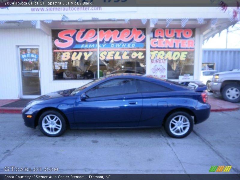 Spectra Blue Mica / Black 2004 Toyota Celica GT